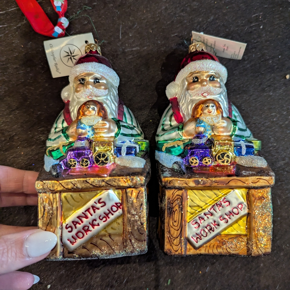 Santa's Workshop Holiday Ornament